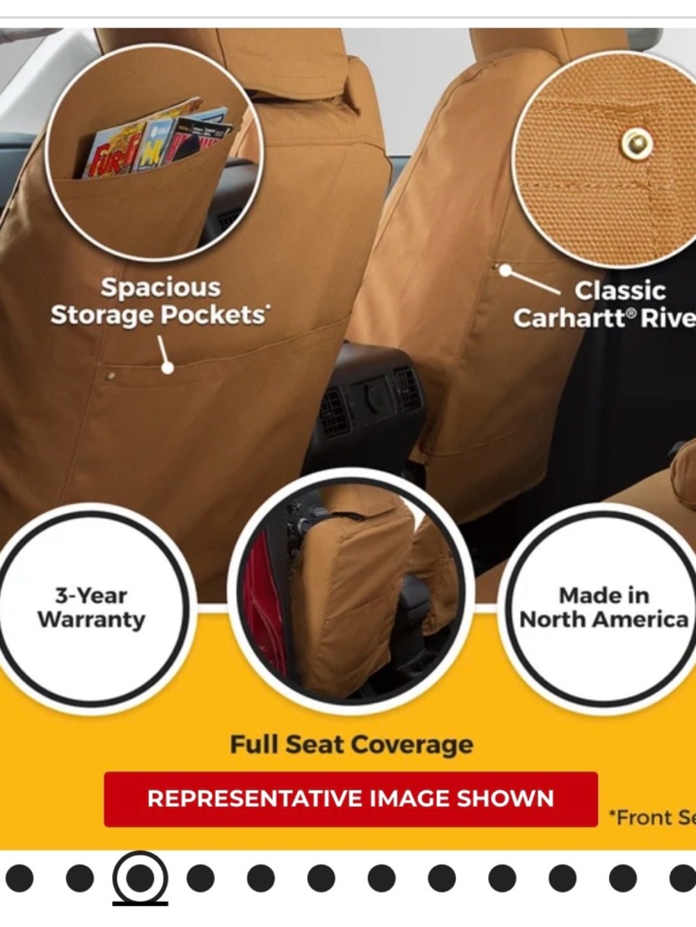 Carhartt SeatSaver Front Seat Covers Subaru Forrester - Picture 3 of 6